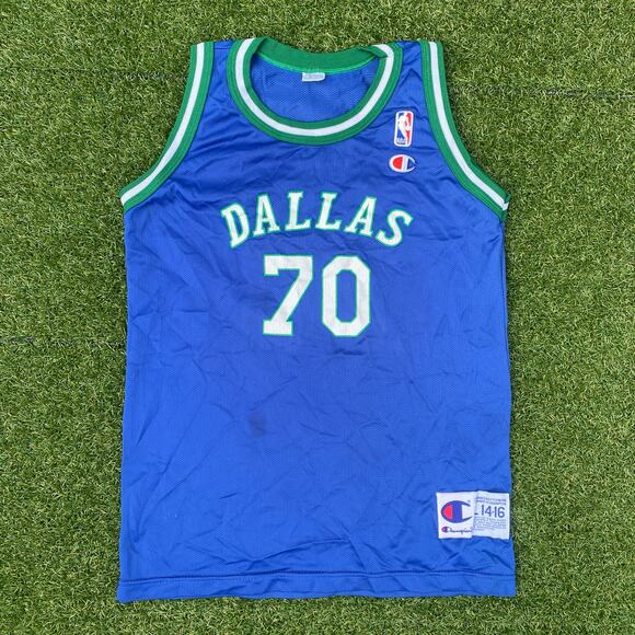 Champion 1990's Dallas Mavericks Dennis Rodman Vintage Jersey - Picture 1 of 4